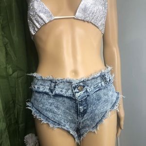 Jean Booty Shorts